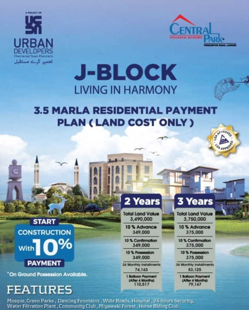 J Block, 3.5m payment plan