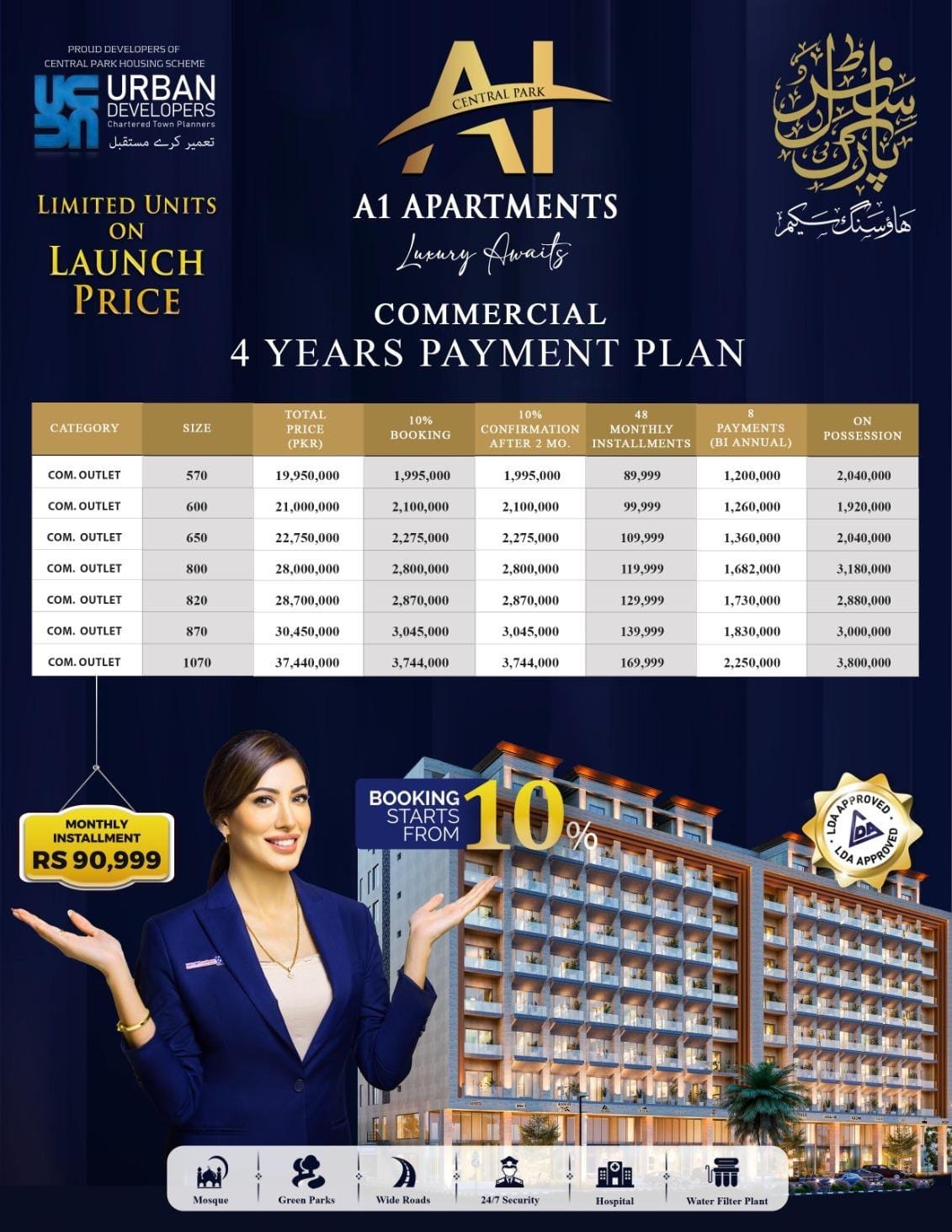 A1 Apartments Commercial Payment Plan